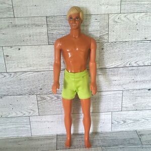 Vintage 1968 Ken Doll with Lime Green Shorts